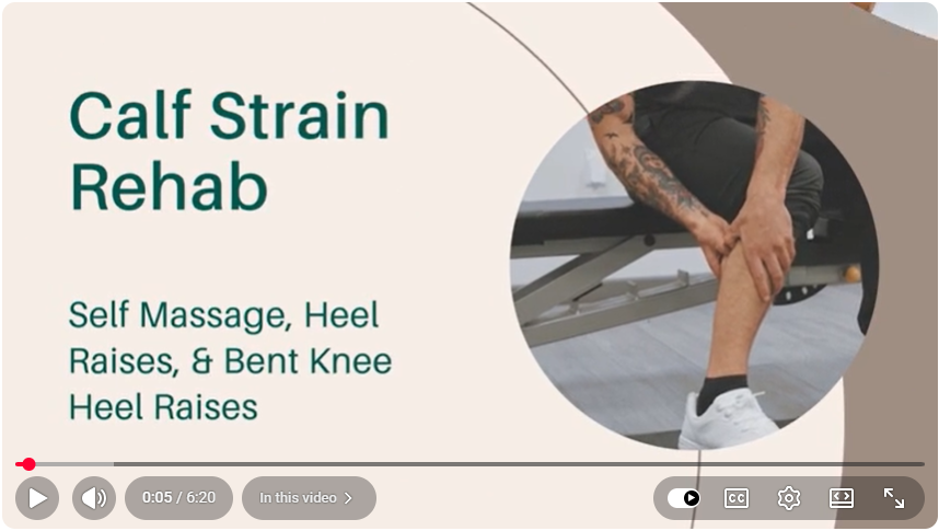Calf Strain Rehab for Runners | Self-Massage & Strengthening Exercises