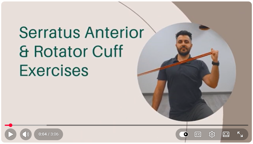 Shoulder Rehabilitation - Serratus Anterior & Rotator Cuff Exercises